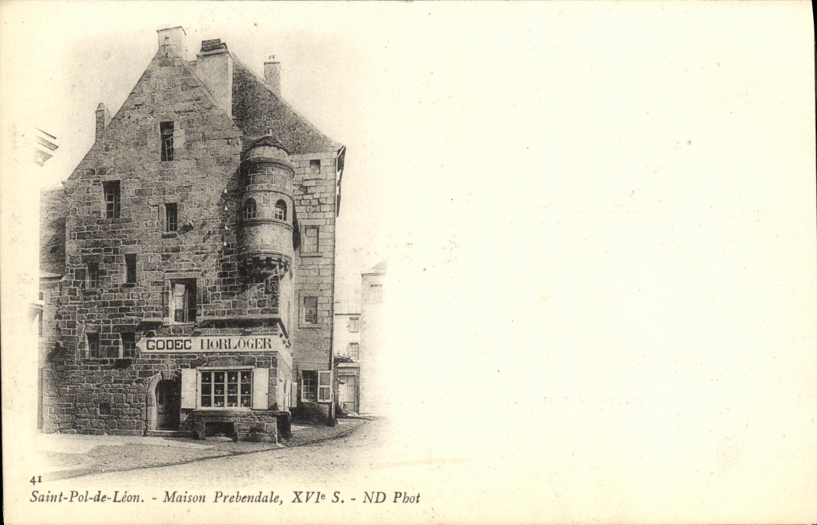 CPA Saint Pol De Leon Maison Prebemdale 