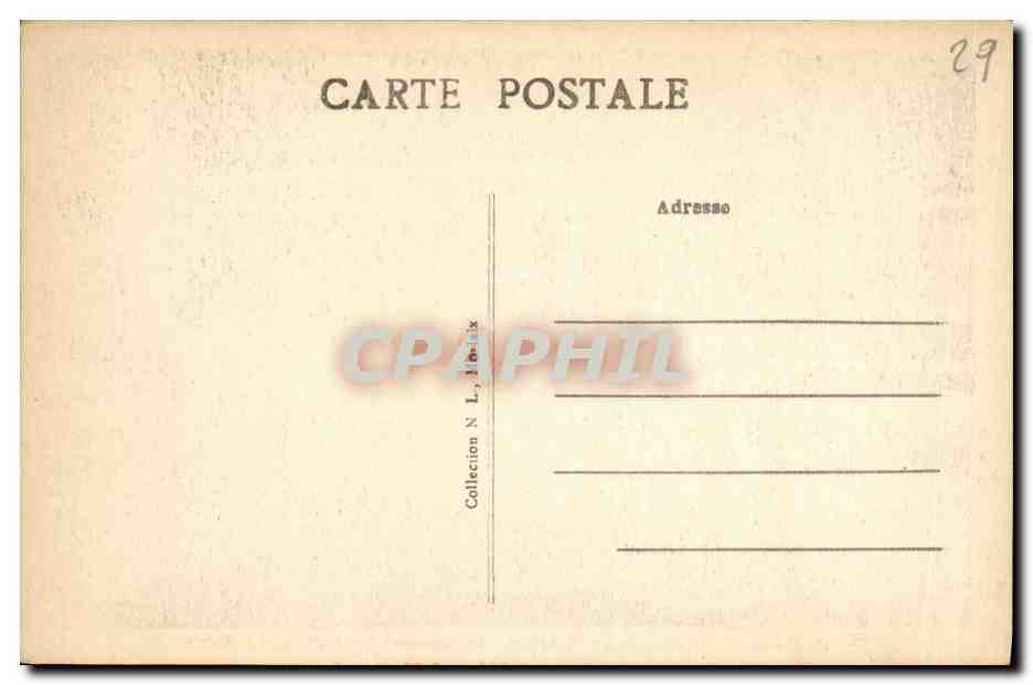 CPA Saint Pol De Leon Cimetiere Le Monument aux Morts pour la Patrie — Rückseite