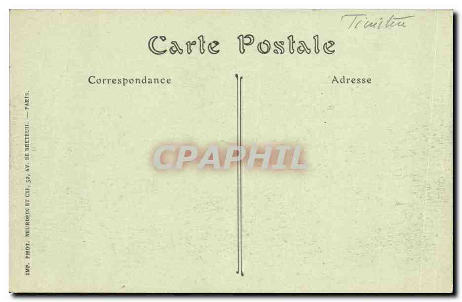 CPA Brest Le Donjon et les Fosses du Chateau — Rückseite