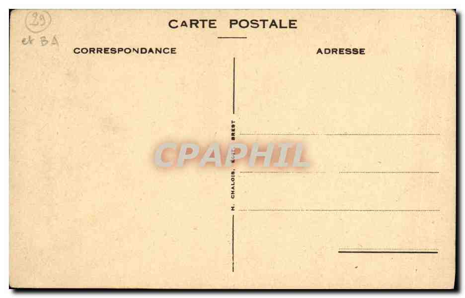 CPA Le President Theodore Tissier appareillant de Brest pour crosiere — Rückseite