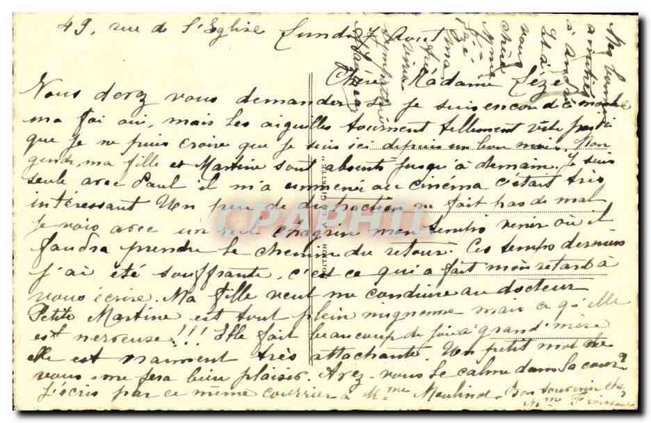CPA Brest La Place Anatole France et Les rues de Siam et Louis Pasteur  — Rückseite