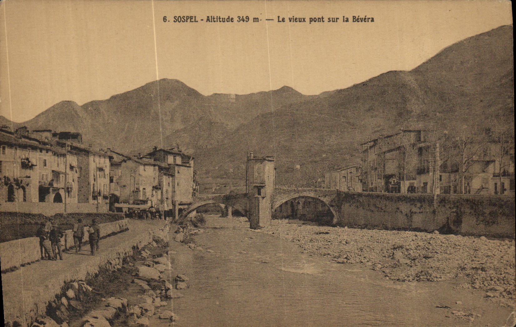 CPA Sospel Altitude Le Vieux Pont sur la Bevera