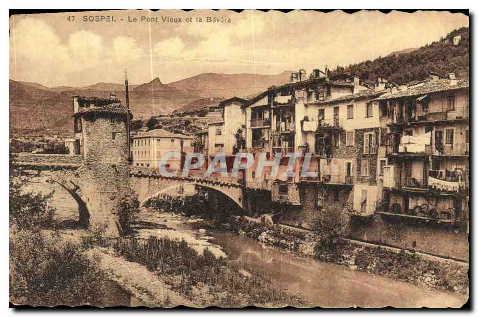 CPA Sospel Le Pont Vieux et la Bevera