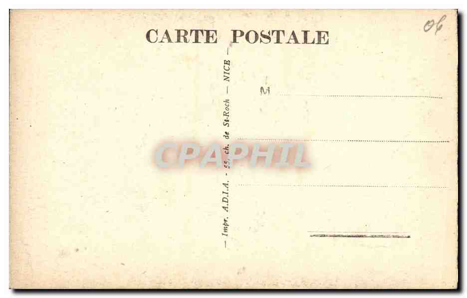 CPA Thorenc Vue sur le Baou de l Aigo Pic de l aigle  — Rückseite