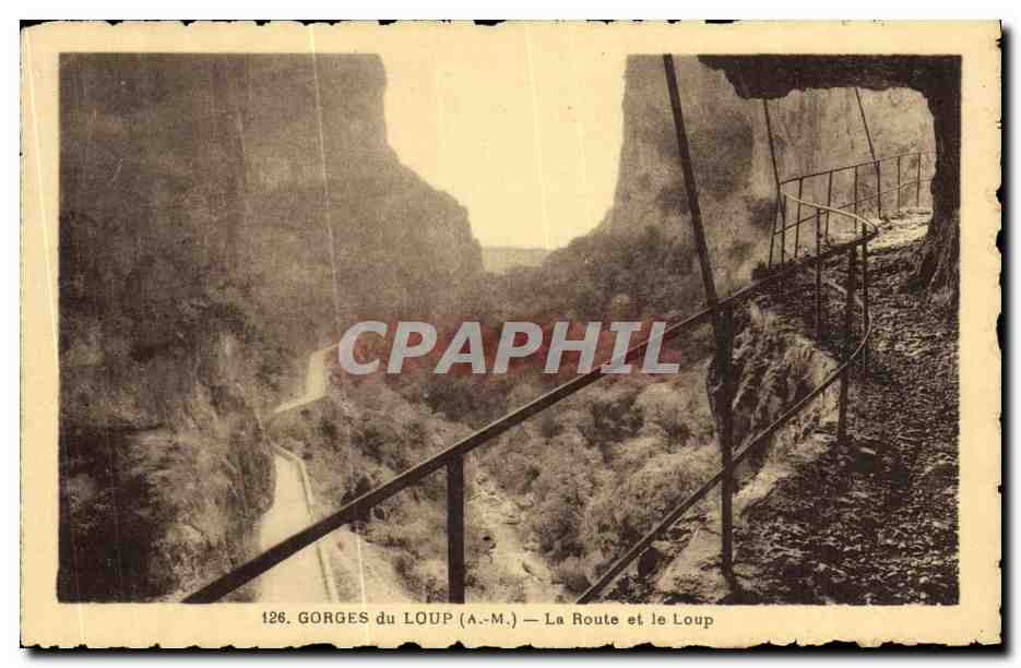 CPA Gorges Du Loup La Route et le Loup