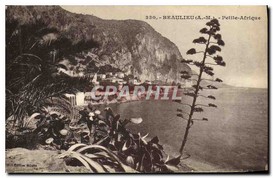 CPA Beaulieu Sur Mer Petite Afrique