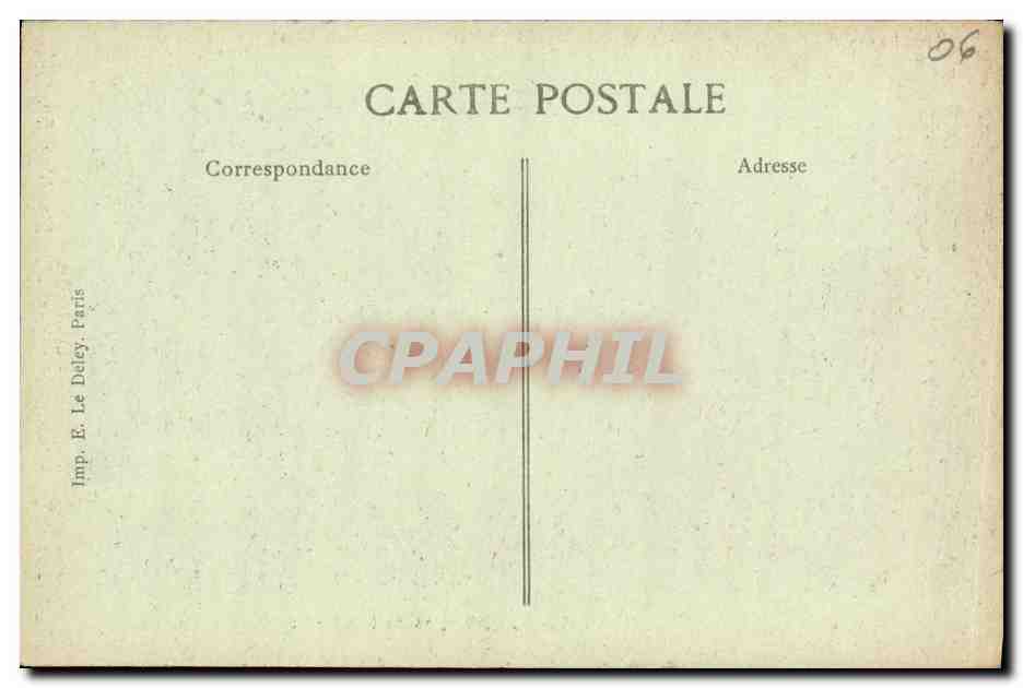 CPA Beaulieu Sur Mer vu du Cap Ferret — Rückseite