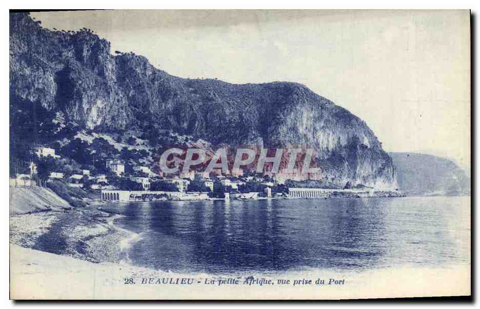 CPA Beaulieu Sur Mer La Pelite Afrique vue Prise du port