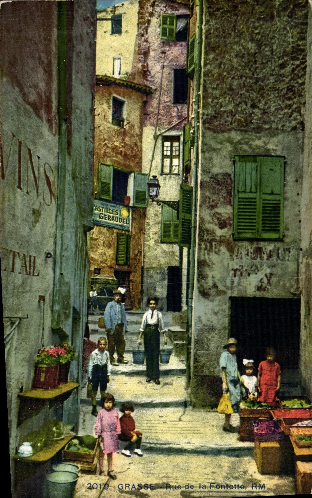 CPA Grasse Rue de la Fontette Enfants