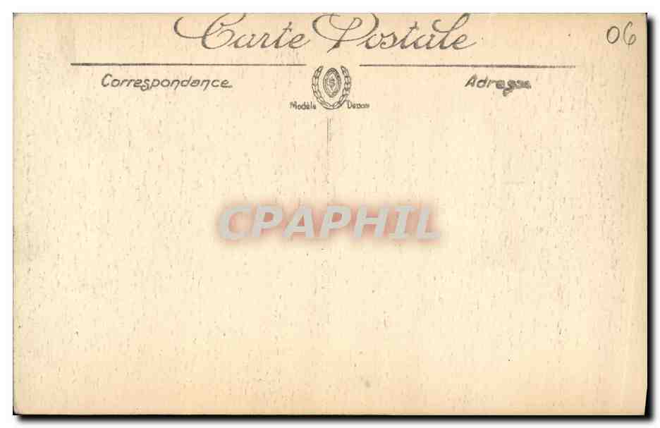 CPA Grasse La Cour et le Fontaine de Hotel de ville — Rückseite