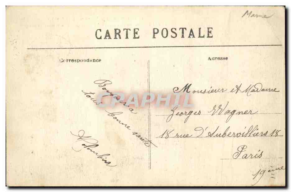 ÉTREPY — Maison en ciment armé ayant résisté au bombardement — Bataille de la Marne (6 au 12 Sept.) — Reverso