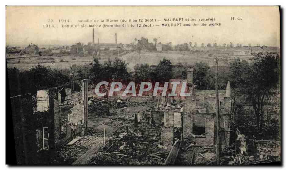 Maurupt e le sue trappole — Battaglia della Marna (dal 6 al 12 Settembre) — H. G.
