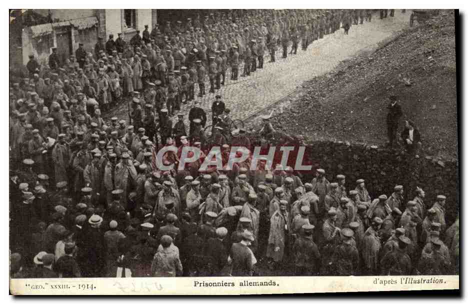 CPA Prisonniers Allemands Militaria