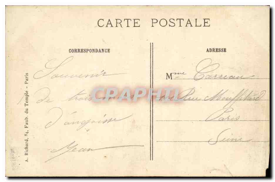 CPA La Grande Guerre Les Fortifications du Labyrinthe apres l occupation francaise Militaria Tranchees — Rückseite