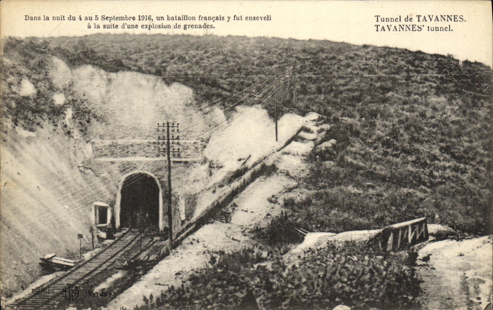 CPA Tavannes Tunnel Militaria