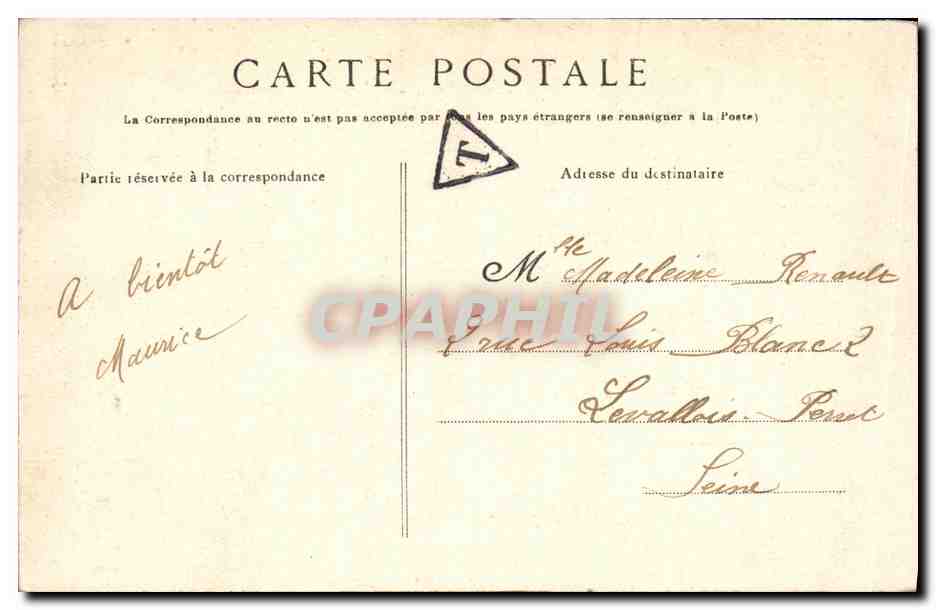CPA Ecoles A Feu Piece de 75 Disposition de depart Militaria — Rückseite