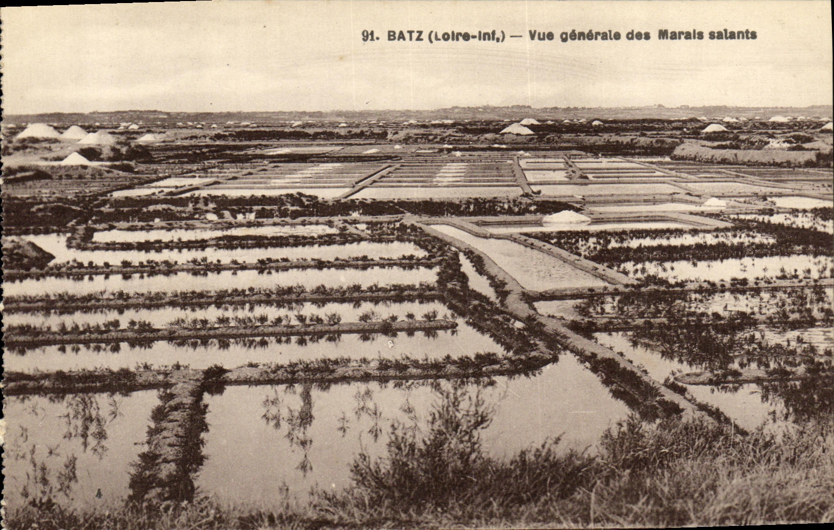CPA Batz Vue Generale des marais salants