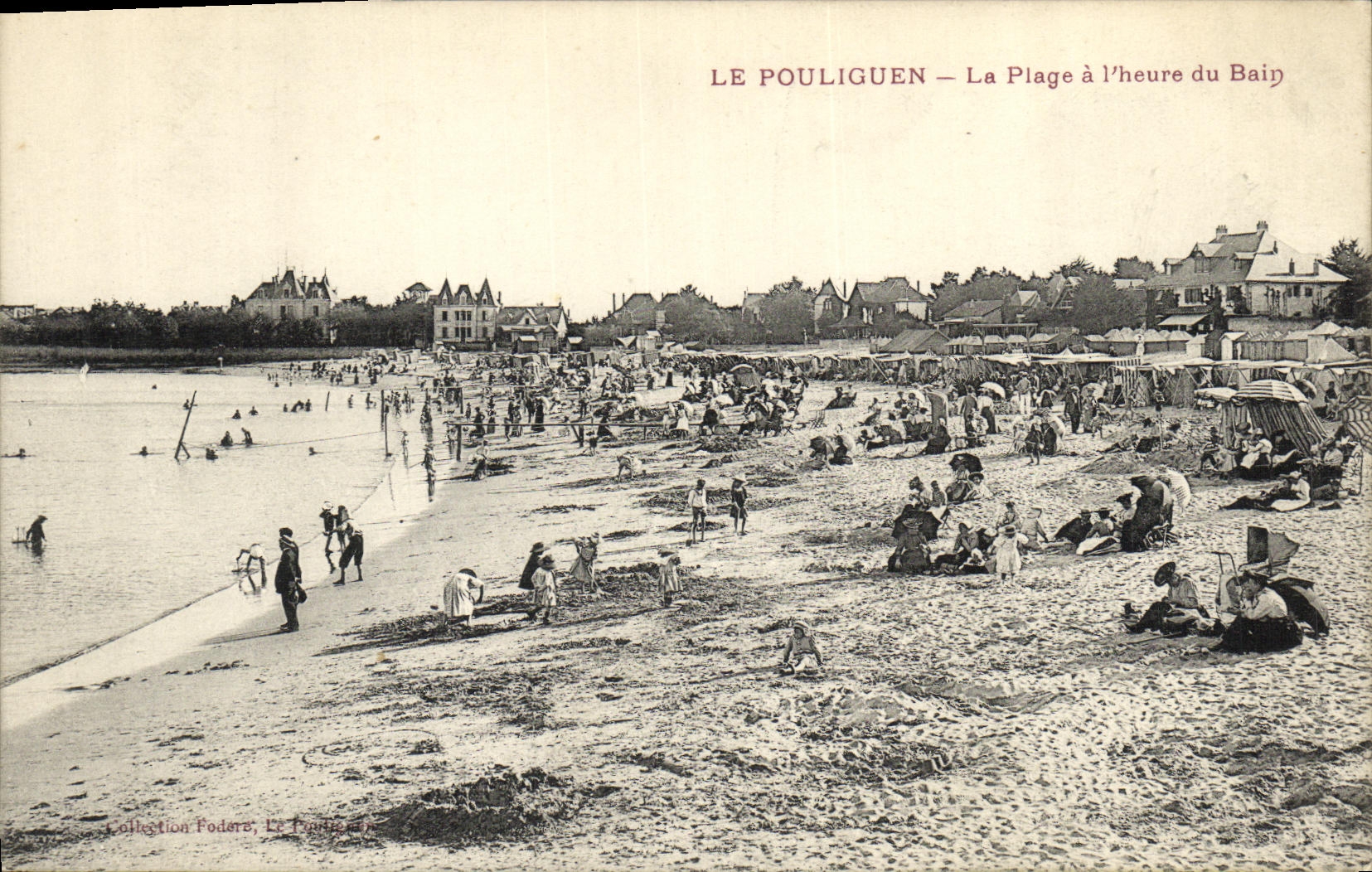 CPA Le Pouliguen La Plage a L Heure du bain