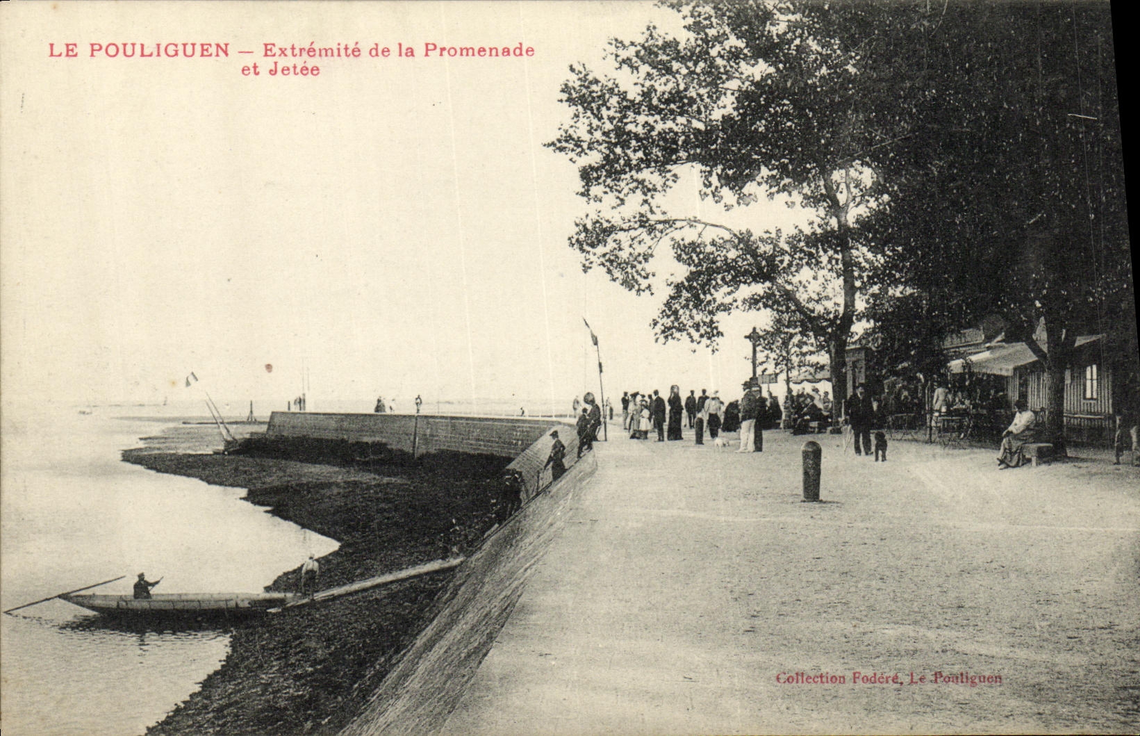 CPA Le Pouliguen Extremite de la promenade et jetee