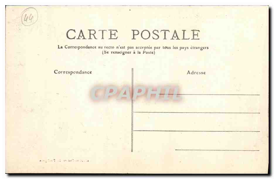 CPA Le Pouliguen Extremite de la promenade et jetee — Verso