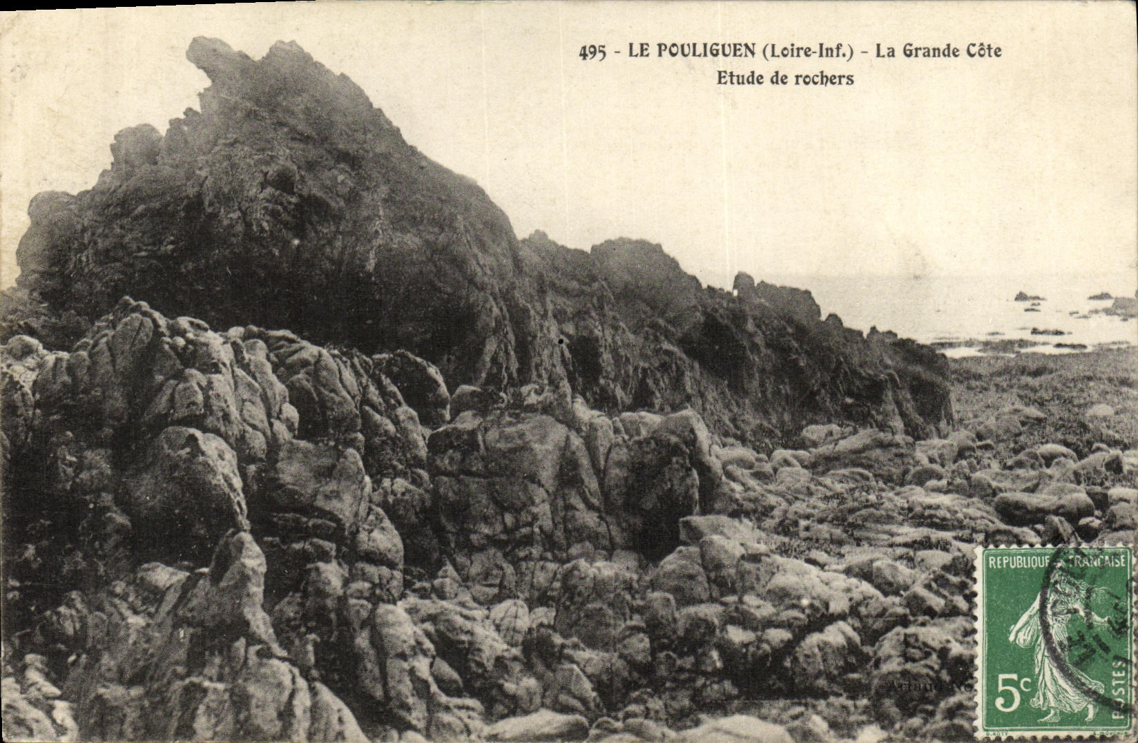CPA Le Pouliguen La Grande Cote