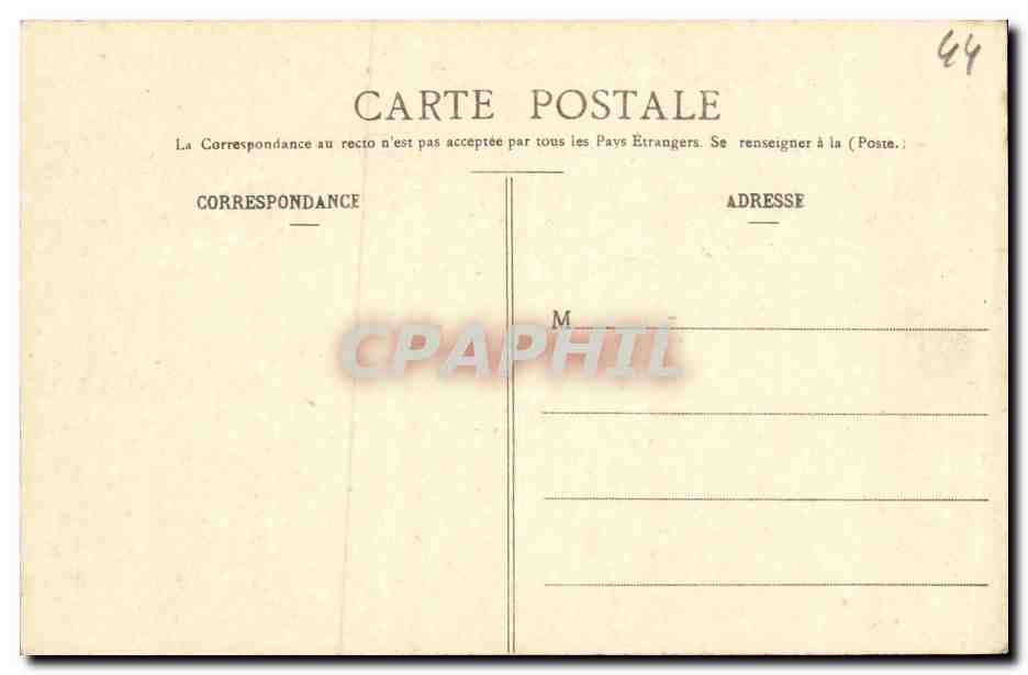 CPA Le Pouliguen Point de Pen Chateau — Back