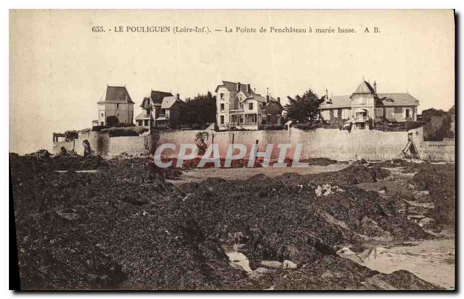CPA Le Pouliguen Loire inf La Pointe de Penchateau a maree basse