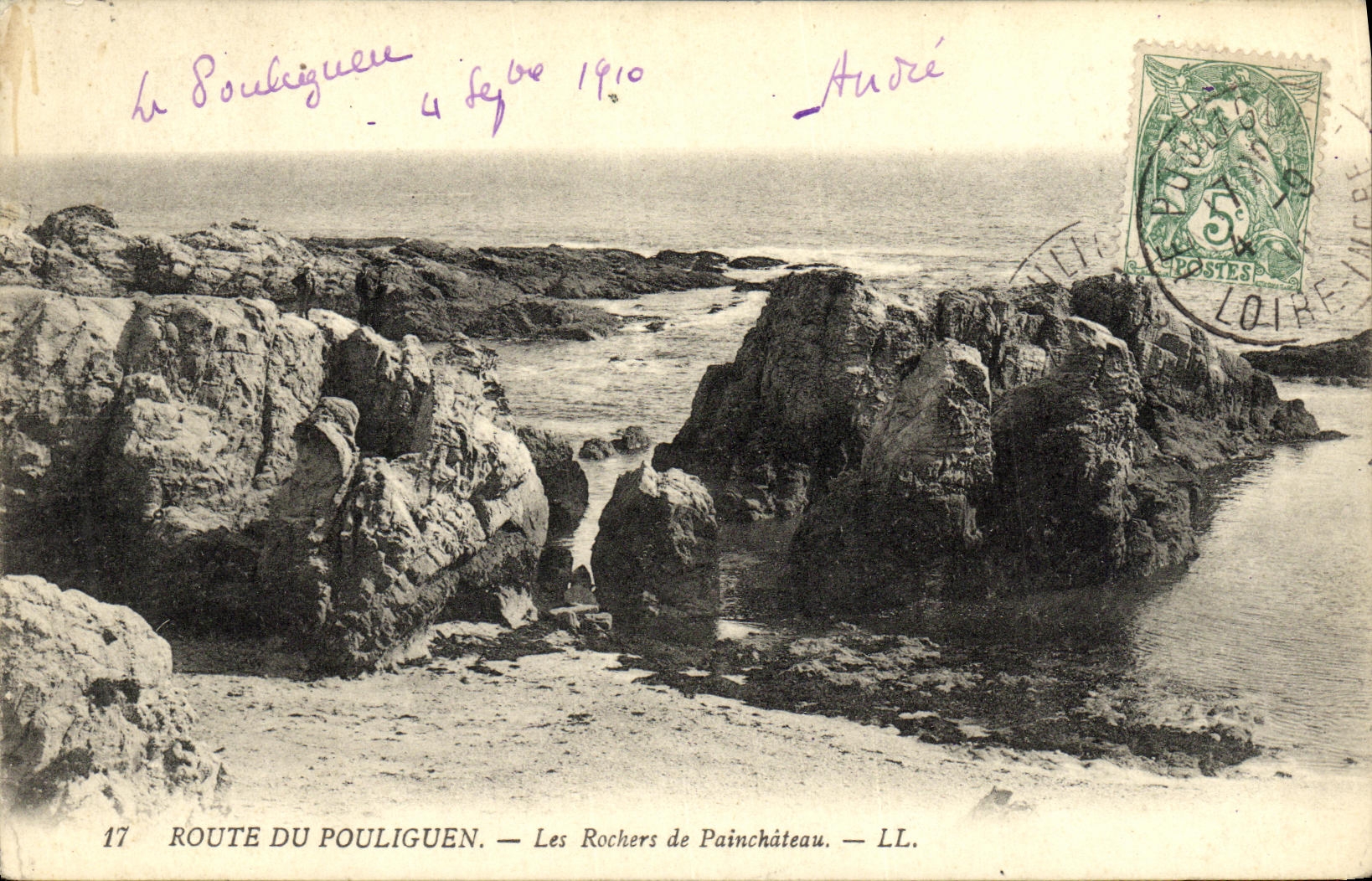 CPA Le Pouliguen Les Rochers de Painchateau