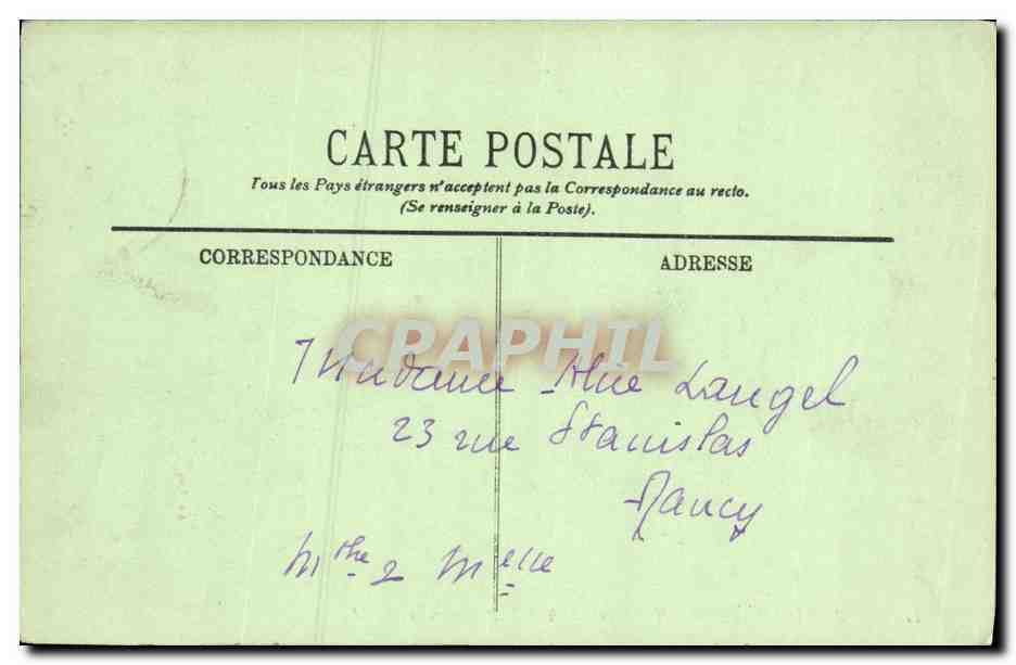 CPA Le Pouliguen Les Rochers de Painchateau — Verso