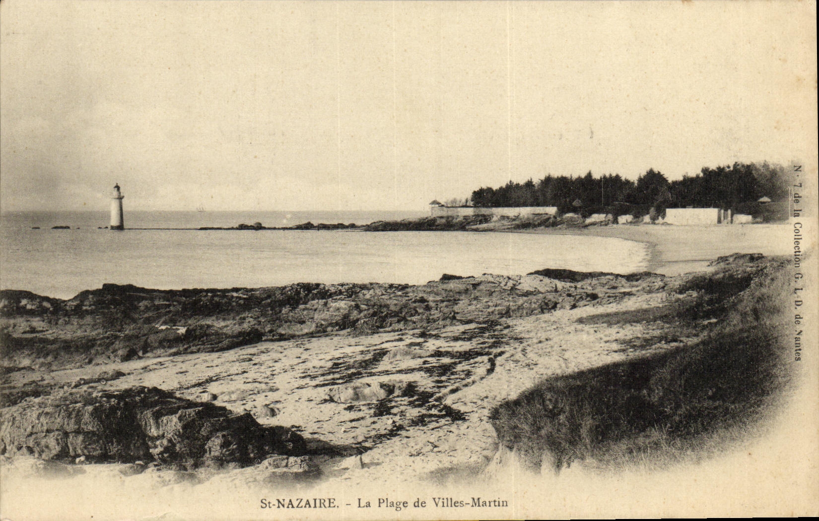 CPA St Nazaire La Plage de Villes Martin
