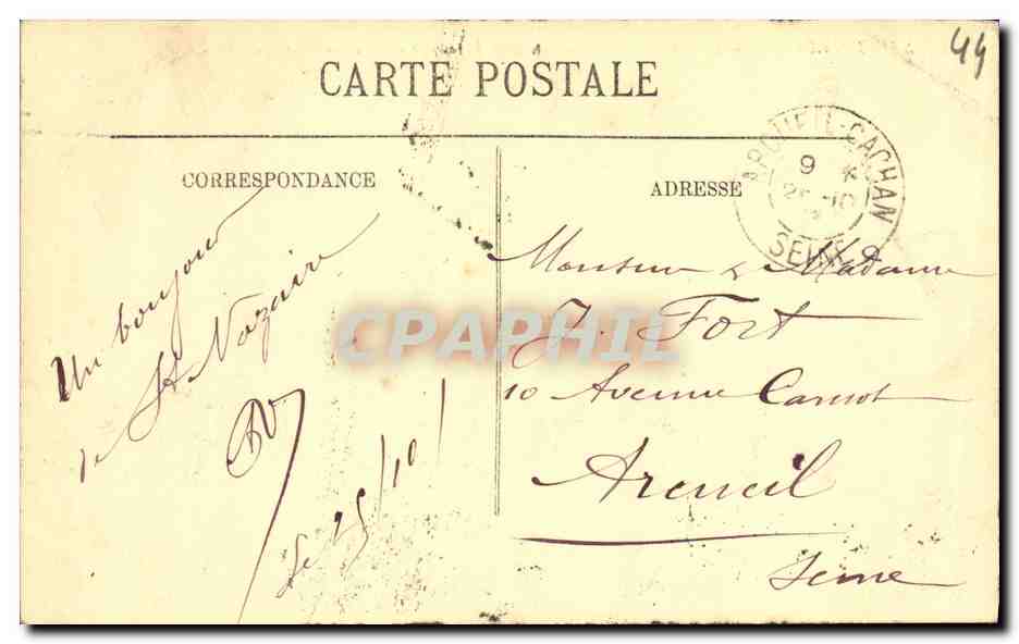 CPA St Nazaire Le Pont Roulant s ouvrant pour le passage d un Transatlantique Bateau  — Verso