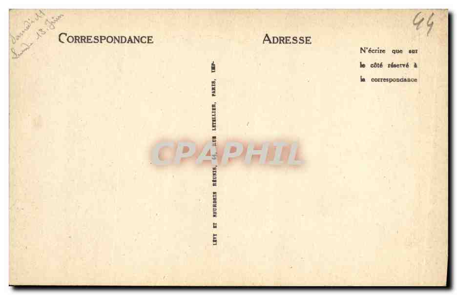 CPA St Nazaire La Plage — Verso