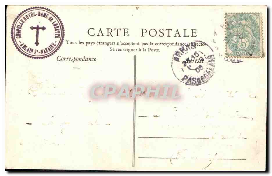 CPA Ablain St Nazaire Interieur de l eglise — Rückseite