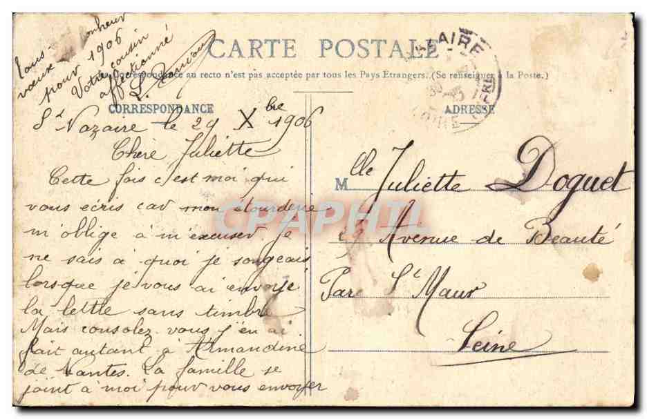 CPA De Saint Nazaire au Croisic Vue generale des marais salants du Bourg de Batz a Saille  — Rückseite
