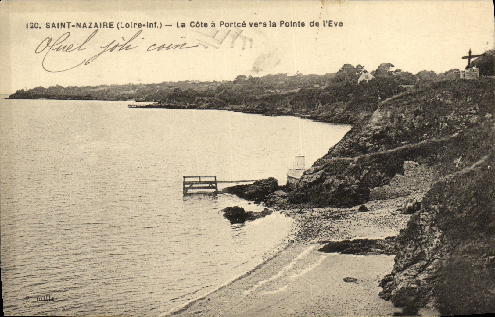 CPA Saint Nazaire La Cote a Porice vers la pointe de l Eve
