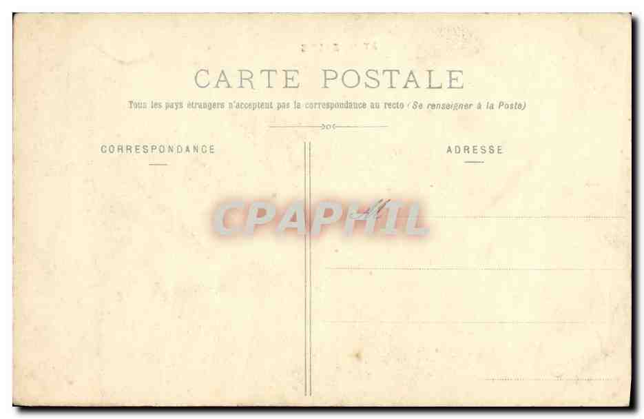 CPA Saint Nazaire Coup de vent au large Bateau Marin Peche  — Verso