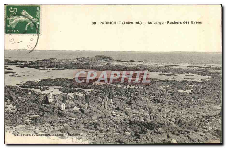 CPA Pornichet Au Large Rochers des Evens