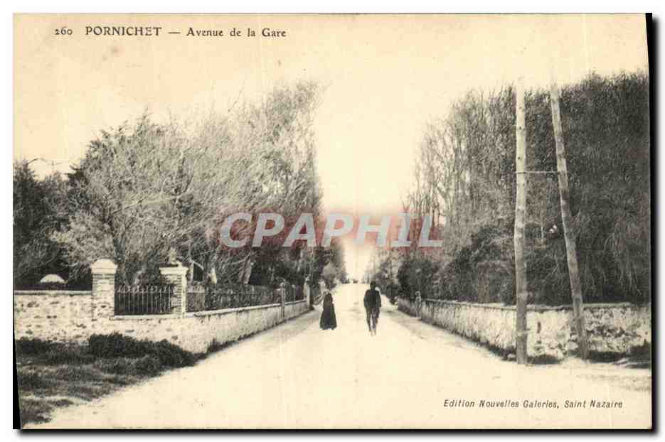 CPA Pornichet Avenue de la Gare