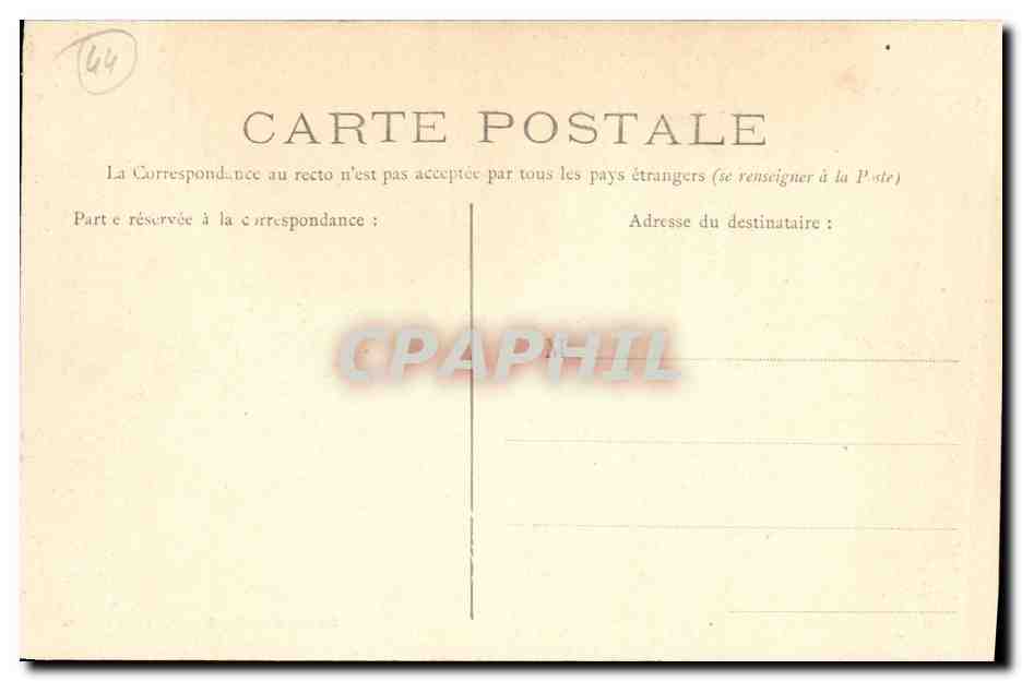 CPA Pornichet Avenue de la Gare — Rückseite