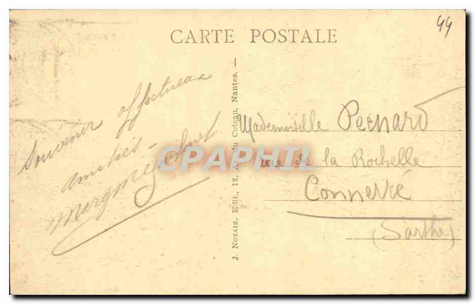 CPA La Cote d Amour Pornichet Family Hotel et le nouveau boulevard des Oceanides — Back
