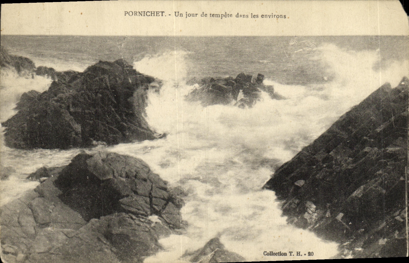 CPA Pornichet Un jour de tempete dans les environs