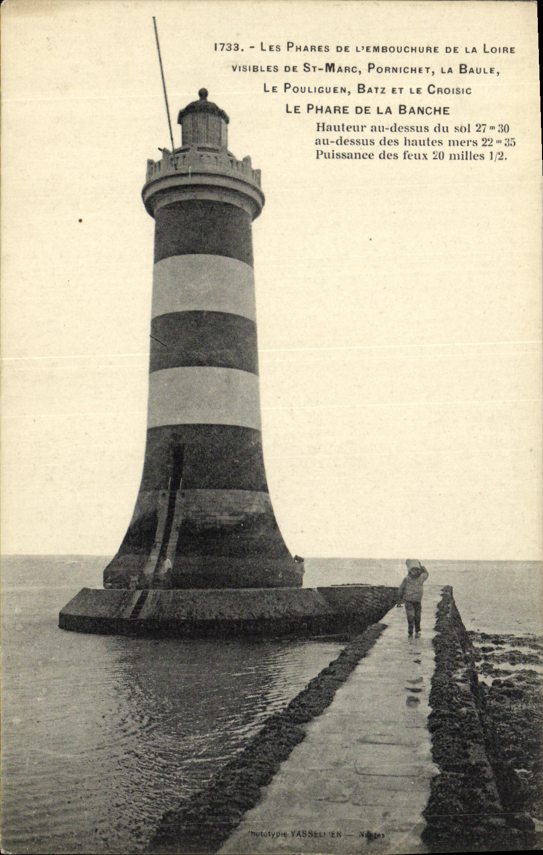CPA Les Phares de De l embouchure de la Loire visibles de St Marc Pornichet La Baule Le Pouliguen Batz et le Croisic 