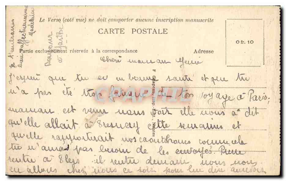 CPA Prefailles Monsleur et madame prefailles pris de la Fataise — Rückseite