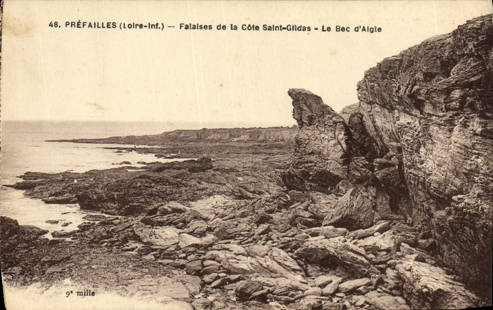 CPA Prefailles Falalses de la Cote Saint Glldas Le Bec d Aigle