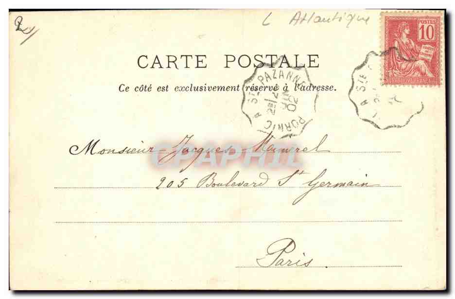 CPA Pornic Le Gourmelon — Rückseite