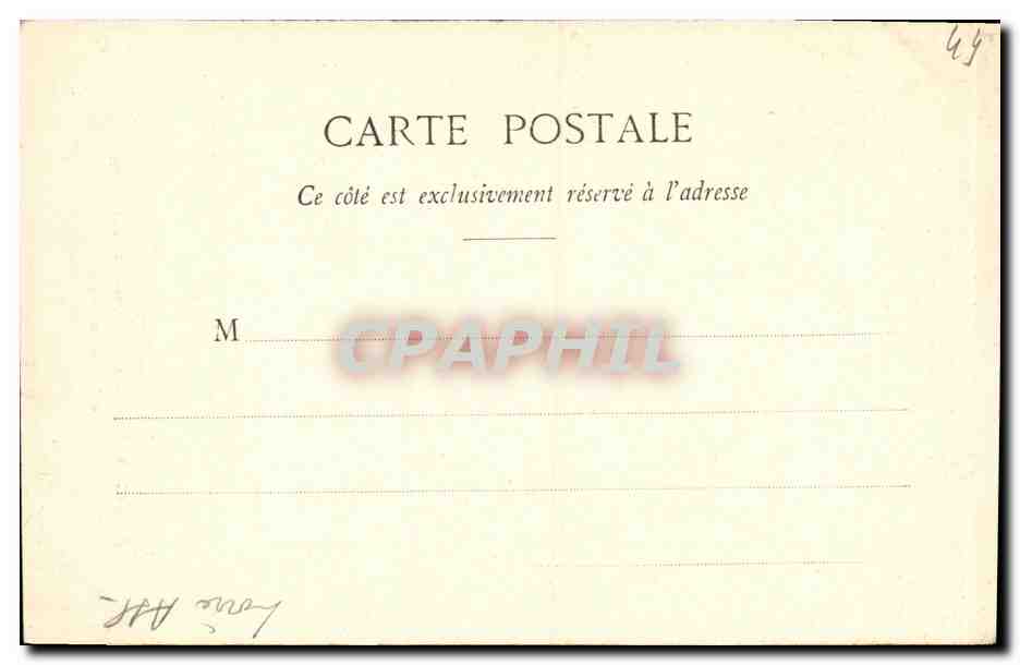 CPA Pornic Le Chateau et la Rade Vue Prise de L Esplanade de l Hotel de France — Rückseite
