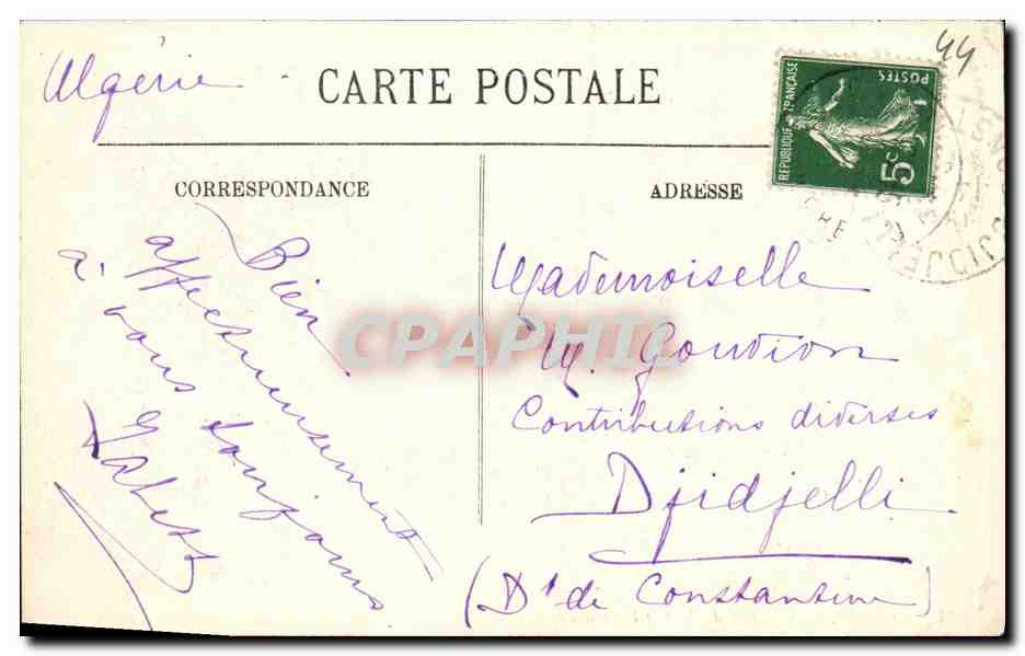 CPA Pornic L Entree du Port et le Chateau — Rückseite