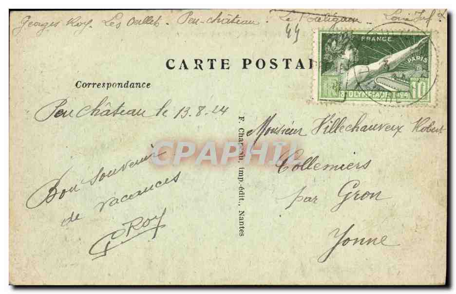 CPA Guerande La Porte Vannetaise — Rückseite