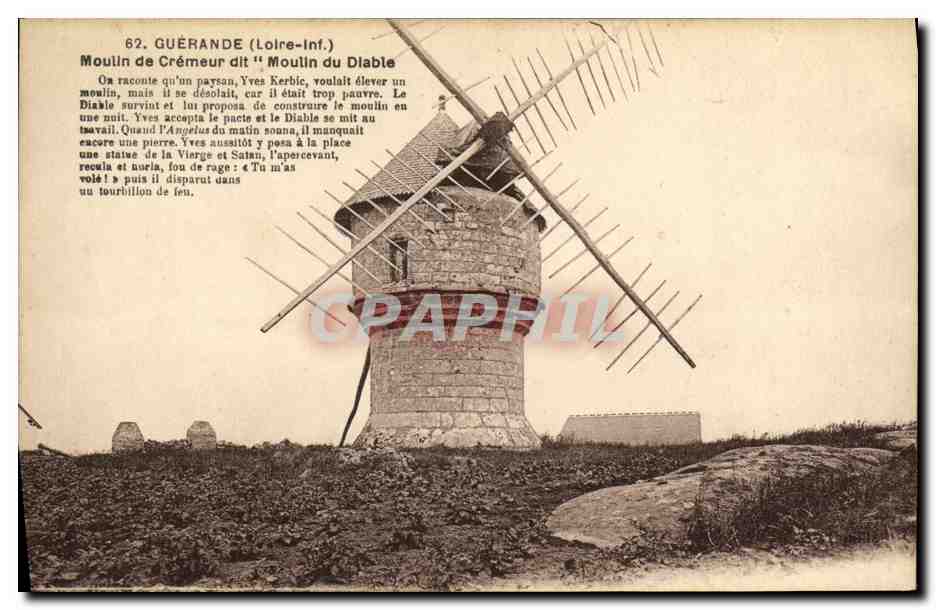 CPA Guerande Moulin de Cremeur dit Moulin du Dlable