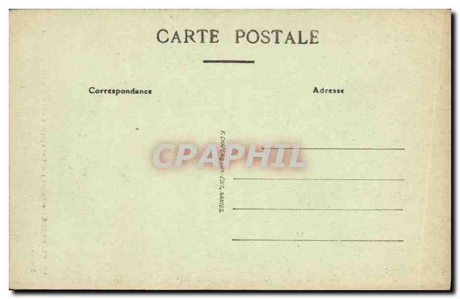 CPA Guerande Collegiale St Aubin Portail Ouest — Rückseite